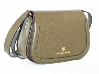 Michael Kors dámská kabelka crossbody LUCIE 32F2GKZC1L OLIVE SM SADDLE XBODY LEATHER