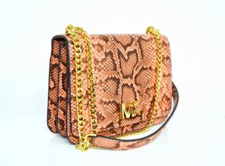 Michael Kors dámská kabelka CROSSBODY MOTT 35S0GOXL3E MD FLAP PEACH MLT LEATHER