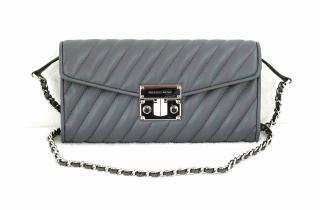 Michael Kors dámská kabelka crossbody ROSE 35F1SXOC1U HEATHER GREY MD ELONGATED CLUTCH