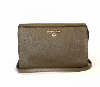 Michael Kors dámská kabelka CROSSBODY VALERIE 32F2G9VC2L OLIVE MD EW XBODY LEATHER