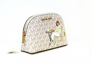 Michael Kors dámská kabelka  JET SET GIRLS 35S2G5CU9B VANILLA MLTI JST LG TRAVEL POUCH