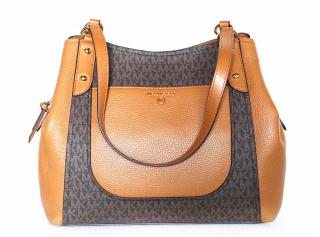 MICHAEL KORS dámská kabelka MOLLY 30S2G6ME3B BRN/ACORN LG SHLDR TOTE