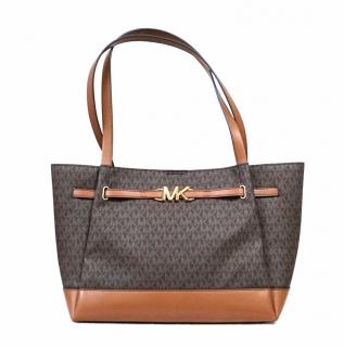 Michael Kors dámská kabelka REED 35S3G6RT3B BROWN LG BELTED TOTE LEATHER