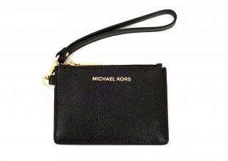 Michael Kors dámské pouzdro na karty JET SET 34F9GM9P0L BLACK SM COIM PURSE LEATHER