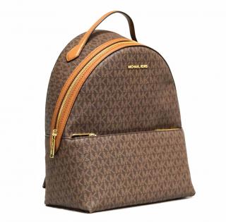 Michael Kors dámský batoh SHEILA 35F3G6HB6B BROWN MD FRNT PKT BACKPACK