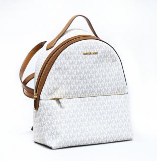 Michael Kors dámský batoh SHEILA 35F3G6HB6B VANILLA MD FRNT PKT BACKPACK