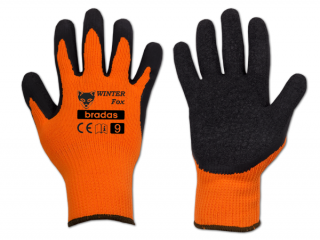 Pracovní rukavice potažené latexem, velikost M (9) Winter Fox Bradas