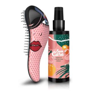 Dtangler Sun Set Red Lip (kartáč  UV sprej)
