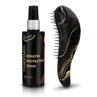 Thermo Styling Set (Rozčesávací kartáč + Thermo Keratin Spray)