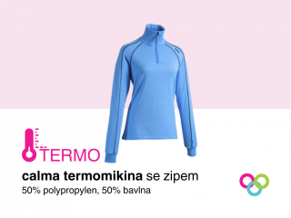 Dámská funkční mikina se zipem Calma TERMO modrá Barva: Modrá, Velikost: XXL