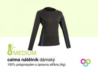 Dámské funkční tričko s dlouhým rukávem Calma MEDIUM černá Barva: Černá, Velikost: XL