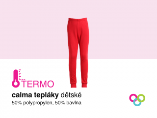 Dětské funkční spodky s dlouhou nohavicí Calma TERMO červená Barva: Červená, Velikost: 140