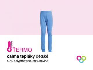 Dětské funkční spodky s dlouhou nohavicí Calma TERMO modrá Barva: Modrá, Velikost: 140