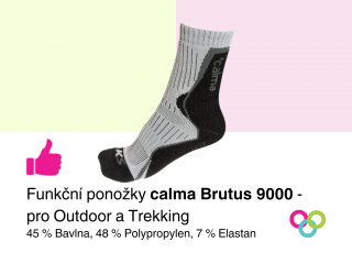 Funkční ponožky Calma BRUTUS 9000 Barva: Šedá, Velikost: 39-41
