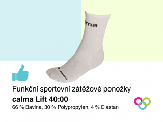 Funkční ponožky Calma LIFT 40:00 Barva: Bílá, Velikost: 48-49