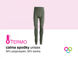 Pánské funkční spodky s dlouhou nohavicí Calma TERMO khaki Barva: khaki, Velikost: L