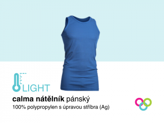 Pánský funkční nátělník bez rukávů Calma LIGHT modrý Barva: Modrá, Velikost: XL