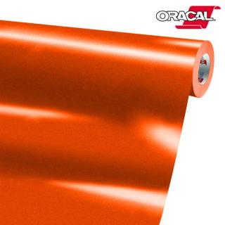Oranžová reflexní samolepící folie 123cm x 1m