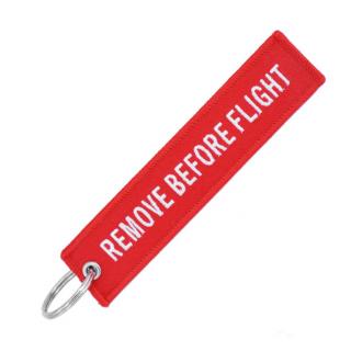 klíčenka Remove Before Flight bílo/červená