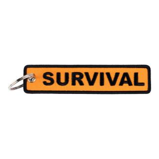 klíčenka Survival černo/oranžová
