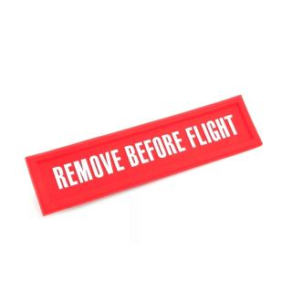 magnet  REMOVE BEFORE FLIGHT červený