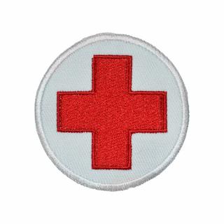 nášivka zdravotník - červený kříž kruh 7cm