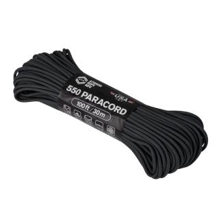 padáková šňůra Paracord 550 (100 ft) 30m ARM® černá