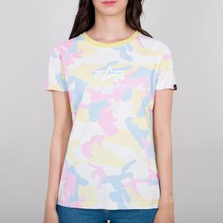 tričko New Camo Basic T Wmn yellow pink camo