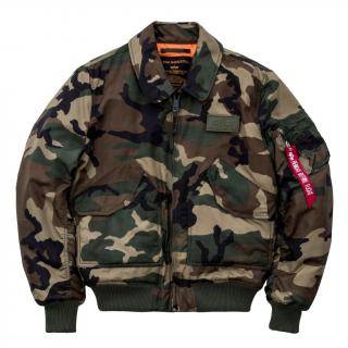 Bunda Alpha CWU VF TT, zateplená - woodland