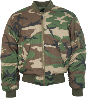 Bunda MA1 Bomber BA/PES, Sturm MilTec - woodland