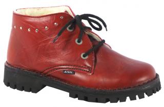 Glady - boty STEEL RED bez oceli, zateplené, 3 dírky