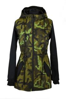 PUNK MASKÁČOVÁ PARKA - JARO/PODZIM - LÁTKOVÁ RIPSTOP, S KAPUCÍ - DÁMSKÁ