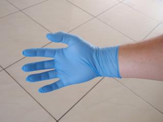 Nitrilové rukavice modré (balení 200ks), velikost L