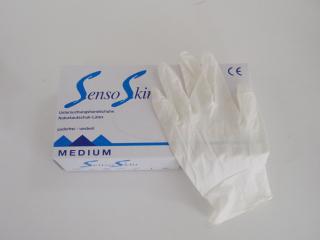 Vyšetřovací rukavice latex, velikost M (100ks)