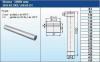 Nerezové komínové vložky - Roura 1080 mm  prům. 130mm, pl. 1,0mm