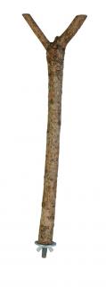 Dřevěné bidýlko Y s kovovým úchytem do klece 35cm/18mm