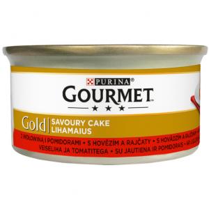 GOURMET Gold Savoury Cake KK s hovězím a rajčaty   85g
