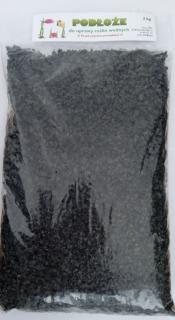 Písek akvarijní 2kg - černý jemný