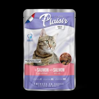 PLAISIR cat kps.losos+treska 100g