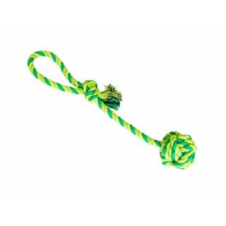 Přetahovadlo HipHop bavlněný míč 9cm, 58cm/300g světle zelená,tmavě zelená,khaki