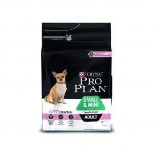 PRO PLAN SMALL &amp; MINI ADULT optiderma  losos   3kg