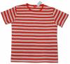 Pruhované pánské tričko HOPEFINE červená / šedá barva