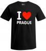 Tričko I LOVE PRAGUE černé