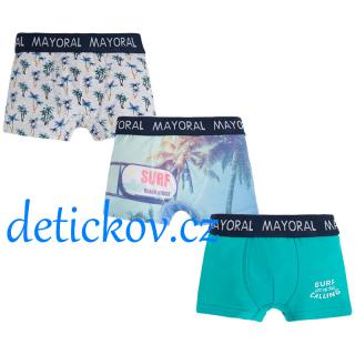 3 pack boxerky Mayoral ,, SURF ,, mint