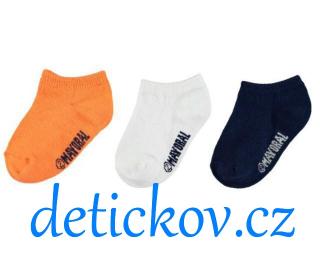 3 pack sneaker ponožek Mayoral mini oranžové