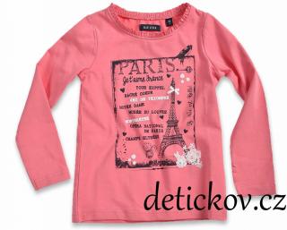 BS dívčí halenka- triko ,,Paris ,,růžové lososové
