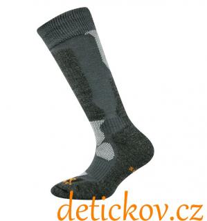 Dětské froté podkolenky antibakteriální tmavě šedé