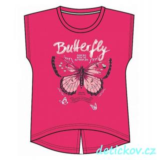 dětské tričko BS ,,Butterfly ,, růžové