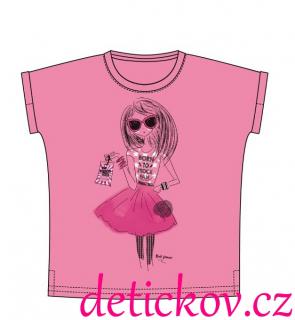 dětské tričko BS ,, Sukýnka,, růžové