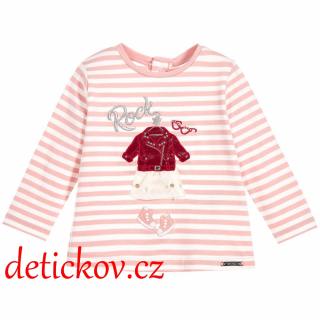 Mayoral baby girl tričko ,, Rock,, světle růžové
